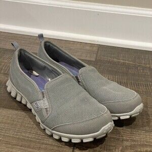 SKECHERS FLEX LITE Womens Size 8 Gray Air Cooled Memory Foam Comfort Shoe